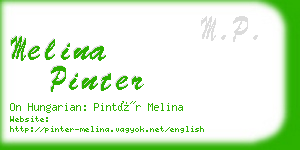 melina pinter business card